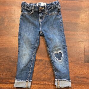 Old Navy 4t Blue Jeans with Heart Detail